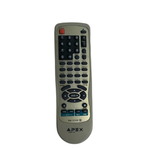APEX RM-1010W Remote Control For DVD Player - Picture 1 of 3